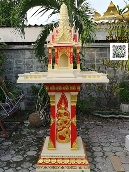 SH-0007 ศาลพระภูมิศาลาลลอยช่อฟ้า ยอดฉัตร 
