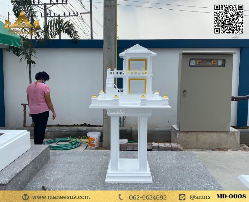 md-0008 (2) ศาลพระภูมิรูปแบบใหม่ พร้อมศาลตายายโมเดิร์น md-0008